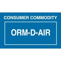 "Consumer Commodity ORM-D-AIR" Label  