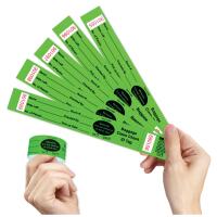 Bag Identification Tags with Transfer Tape - Green