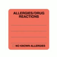 ALLERGY Alert Labels