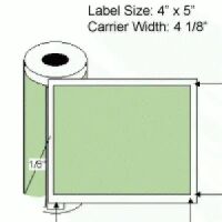 4" x 5" Thermal Transfer Labels on Rolls, Perf  