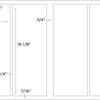 3 3/4" x 10 1/8"