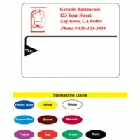 Mailing Label on Sheets, Black Border 