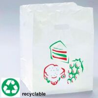 Pre-Printed Take Out Bag with Square-Cut Top  