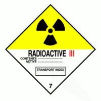 "RADIOACTIVE III  7" - D.O.T. Label   