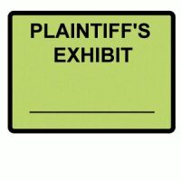 Legal Exhibit Labels