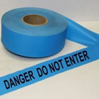 Danger Do Not Enter Tape, Fl. Blue
