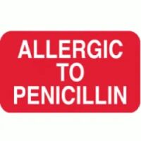 ALLERGY Alert Labels