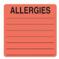 ALLERGY Alert Labels