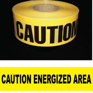 Caution Energized Area Barricade Tape