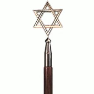 Star of David Brass Plated Ornament for flag Pole