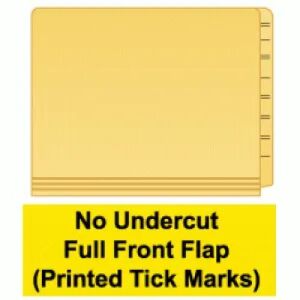 No-Undercut Full Front Flap End Tab Folders