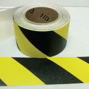 Barricade Tape-Alternating-Stripes,Black & Yellow