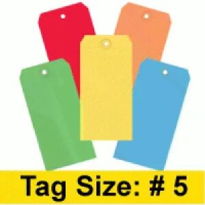 Assorted Color 13 Pt. Shipping Tags