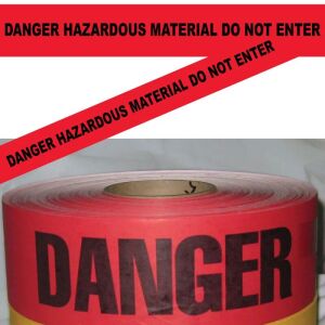 Danger Hazardous Material Do Not Enter, Fl. Red