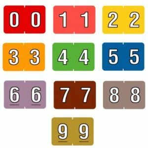 91600 Barkley® compatible Numerical tabs