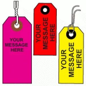 Custom Printed Fluorescent Colored Paper Tag