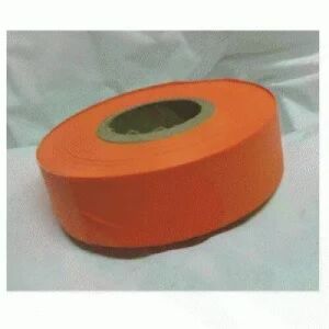 Flagging Tape Orange, Solid Color Vinyl Material