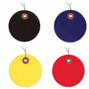Plastic Circle Tags - Pre-Wired