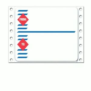 Red & Blue Colored Border Diamond Label (CLML-9)