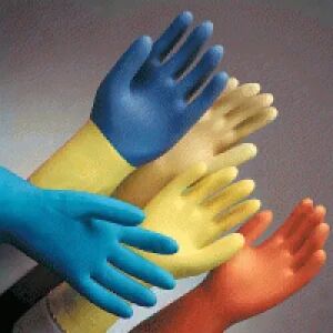 Chemical Resistant Lined Latex Gloves