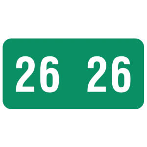 90800 Smead® compatible Year tabs