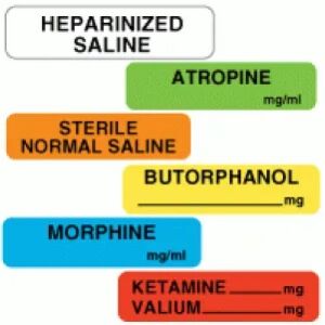 Drug Syringe Labels