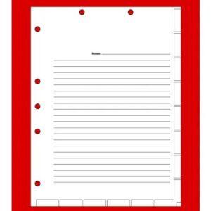 Admission Chart Divider Sheets
