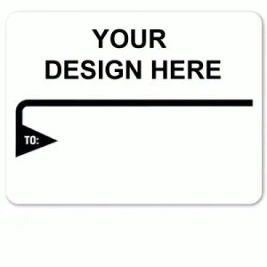 Black Colored Border Arrow Label (LLML-8)