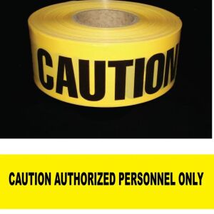 Caution Authorized Personnel Only Barricade Tape