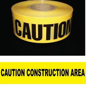 Caution Construction Area Barricade Tape