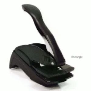 Rectangle Black Embosser