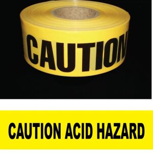 Caution Acid Hazard Barricade Tape