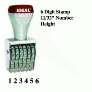 N1596 Number Stamp