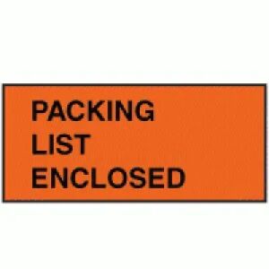 Military Packing List Enclosed Envelopes 5.25\
