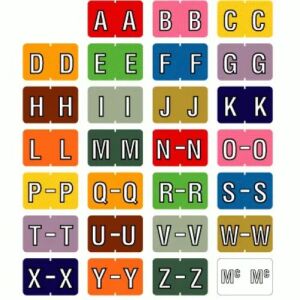 91620 Barkley® Compatible Alphabetical tabs