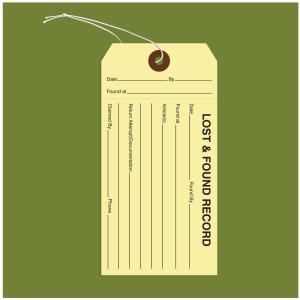 Lost and Found Property Tags