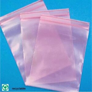 4.0 Mil. Pink Anti-Static Seal Top Bags