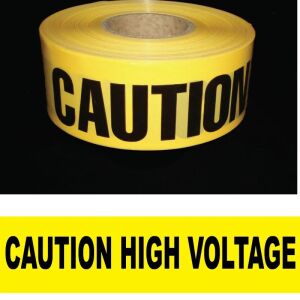 Caution High Voltage Tape