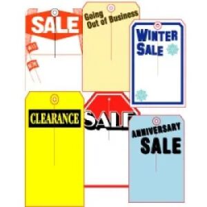 Retail Sale Tags - Large
