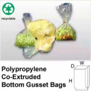 Bottom Gusset Co-Extruded Polypropylene Bags