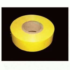 Flagging Tape Yellow, Solid Color Vinyl Material
