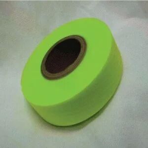 Flagging Tape Fluorescent Lime Color, Vinyl