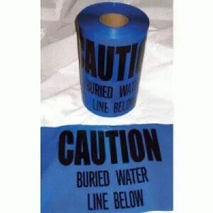 Caution Buried Water Line Below - Blue 