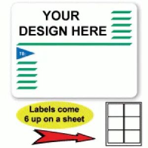 Green & Blue Colored Border Label (LLML-10)