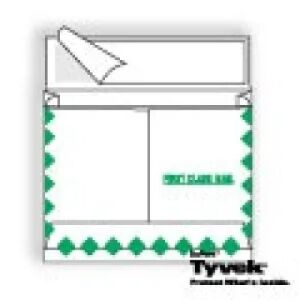 Tyvek Expansion Open Side Center Seam with First Class Border and Kwik-Tak