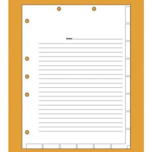 Medical Chart Divider Sheets