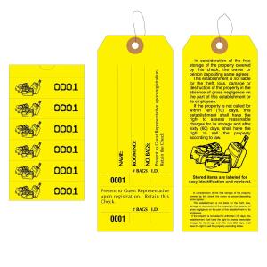 Bag Identification Tags, Manifold Construction with 6 Labels