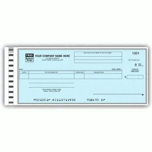 C481, Cash Disbursement One-Write Checks