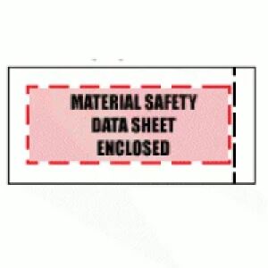Material Safety Sheet Enclosed Envelopes 5.5\
