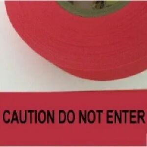 Caution Do Not Enter Tape, Fl. Red   